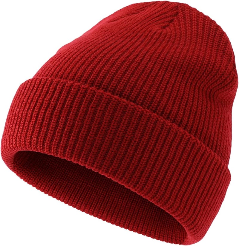 Connectyle Classic Double Layer Knit Beanie Hat Warm Thick Acrylic Winter Hats Daily Cuffed Beanies Watch Hat for Men Women - Image 2